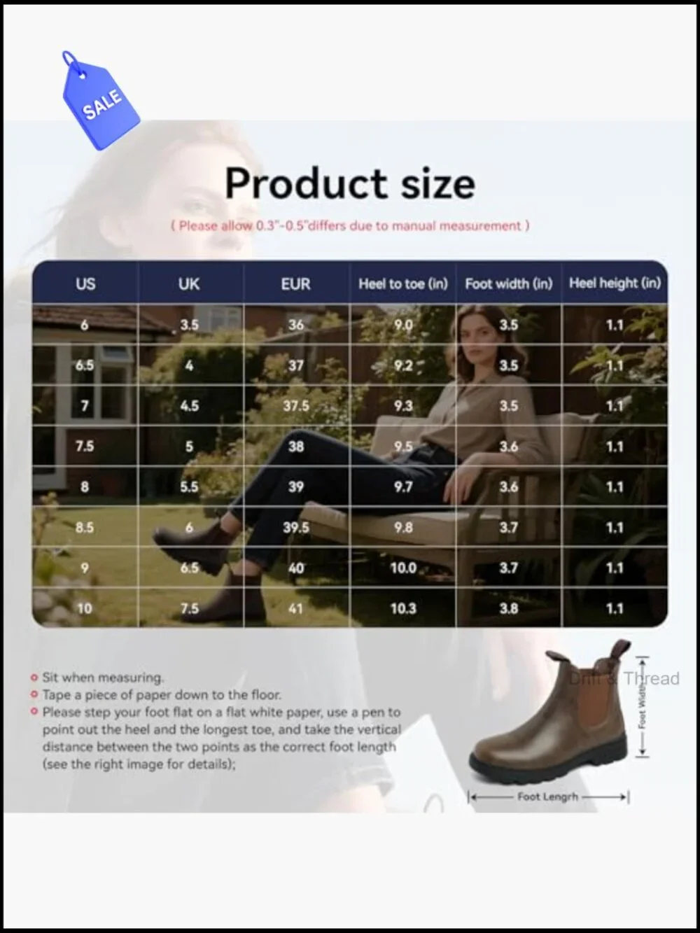 Women's Chelsea Ankle Boots with Faux Fur Lining, Waterproof Hiking Boots